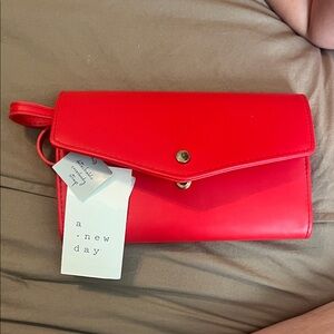 A New Day Vibrant Red Clutch